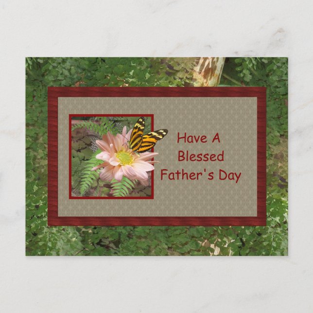 Holiday ~ Father's Day ~ Blessed Postcard (Front)