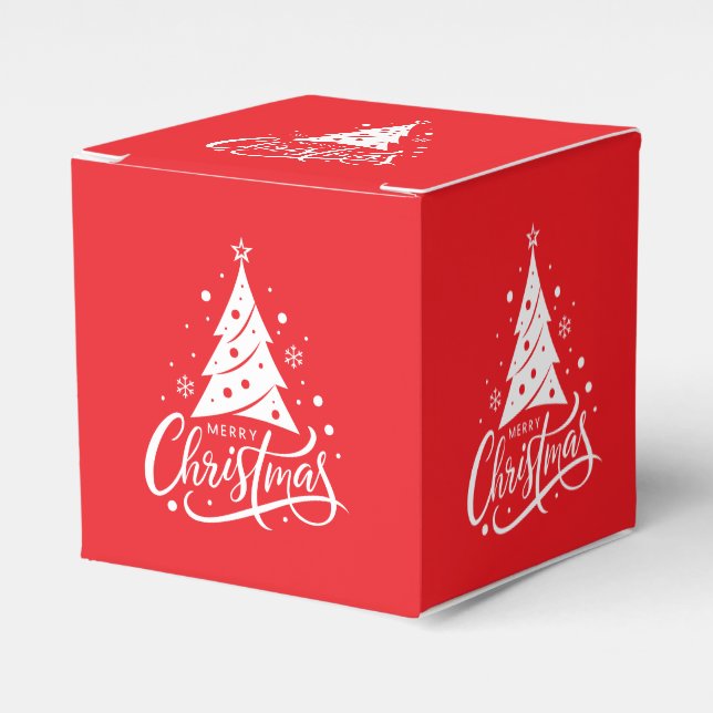 Holiday Favor Gift Box (Front Side)