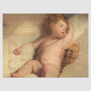 Holiday Feast Music Sheet with Cherub