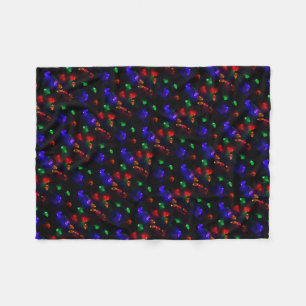 Holiday festive Christmas fairy lights winter snow Fleece Blanket