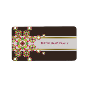 Holiday Festive Ornament Star Christmas Sticker