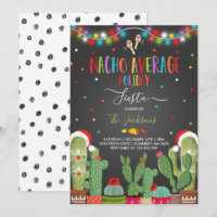 Holiday Fiesta Party Invite Nacho Average Party