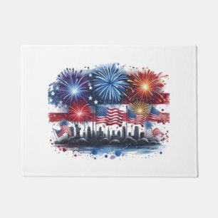 Holiday Firework Classic Doormat