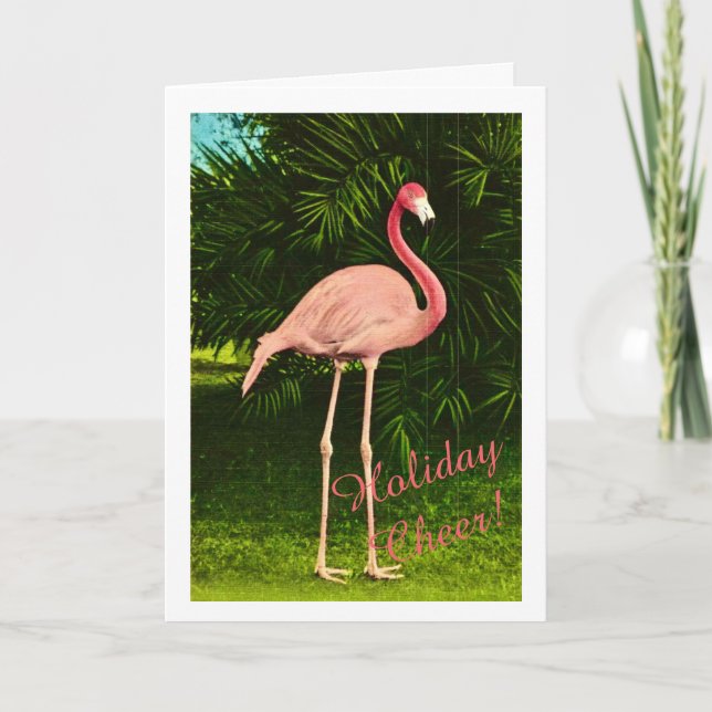 Holiday Flamingo Card (Front)