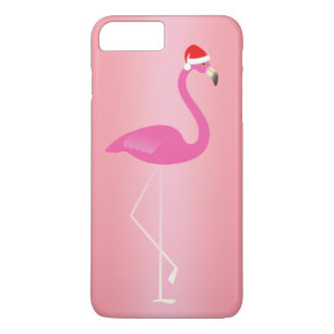 Holiday Flamingo iPhone 7 in Rose iPhone 8 Plus/7 Plus Case