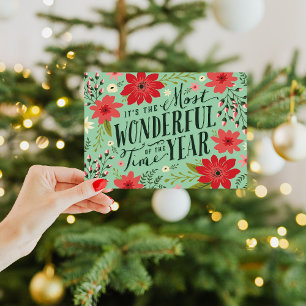 Holiday Floral Greeting Card