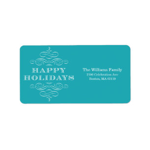 HOLIDAY FLOURISH   HOLIDAY ADDRESS LABELS