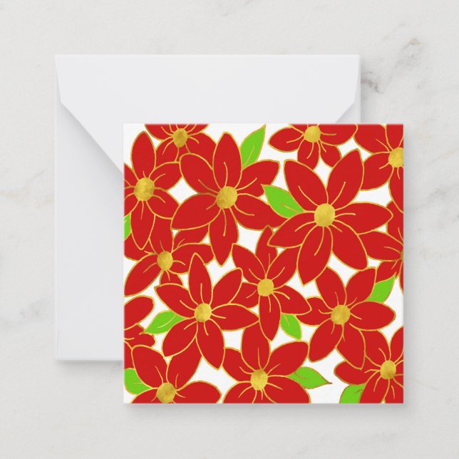 Holiday Flowers 2 Card (Front)