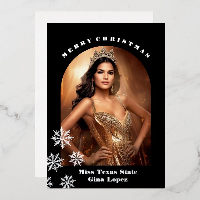 Holiday Foil Photo Card (Front/Back)