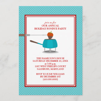 Holiday Fondue Party Invitations