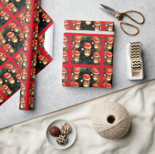 HOLIDAY FOOTBALLS WRAPPING PAPER