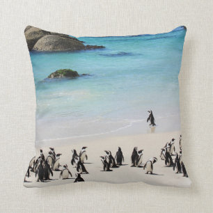 Holiday For Penguins Cushion