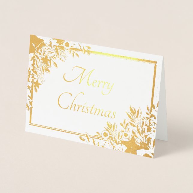 Holiday frame custom foil foil card (Front)