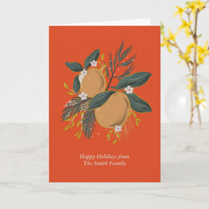Holiday Fruit Folded Greeting Card