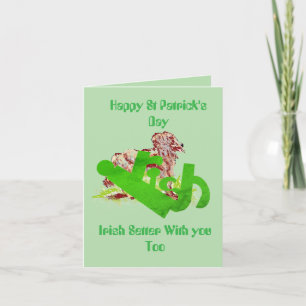 Holiday G Card : Irish Setter With You