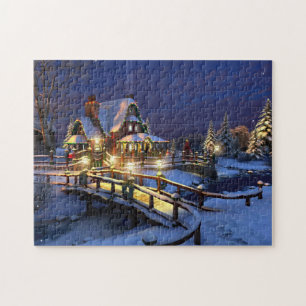 Holiday Game Puzzle Winter Scene