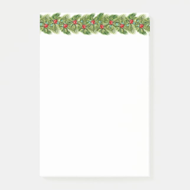 Holiday Garland  Post-it Notes (Front)