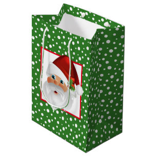Holiday Gift Bag-Santa Medium Gift Bag
