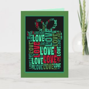 Holiday Gift of Love Blank Greeting