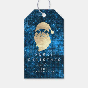 Holiday Gift Tag To Gold Snowman Blue Spark