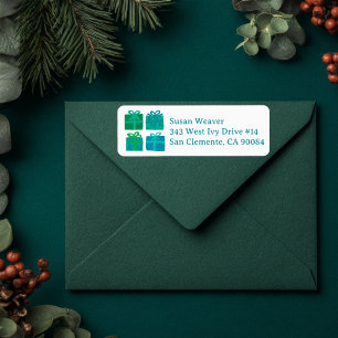 Holiday Gifts Cute Hand-drawn Return Address Label
