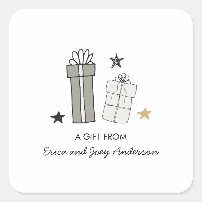 Holiday Gifts Square Sticker (Front)