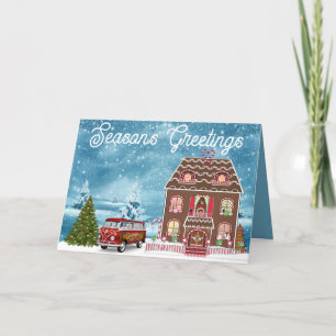 Holiday Gingerbread House  Card