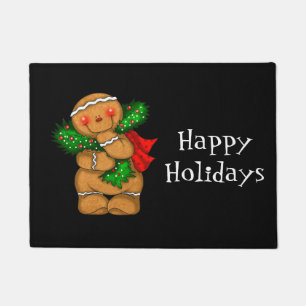 Holiday Gingerbread Man Doormat