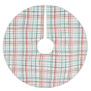 Holiday Gingham - Cheerful Brushed Polyester Tree Skirt