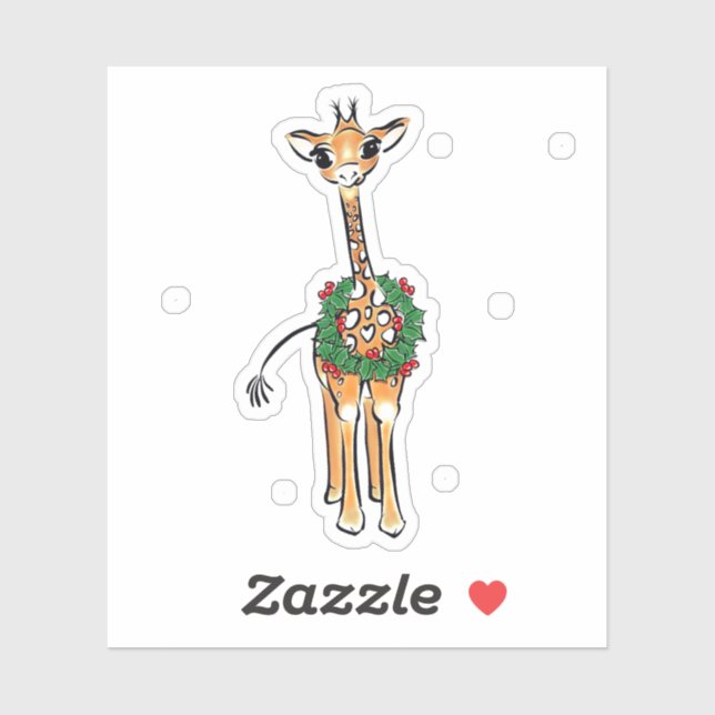 Holiday Giraffe (Sheet)