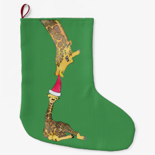 Holiday Giraffe Christmas Stocking