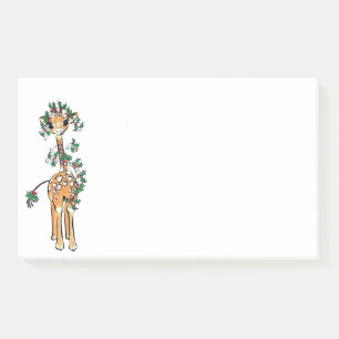 Holiday Giraffe  - Holly garland Post-it Notes