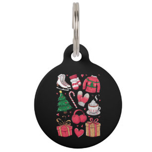 Holiday Girls Cute Costume Funny Christmas Pet Tag