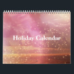 Holiday Glitter Christmas Decor 2024 Calendar<br><div class="desc">This is customisable medium size holiday glitter Christmas decor calendar. You can add your imagine words on this customisable calendar. This is perfect for everyone.</div>