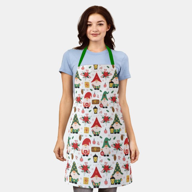 Holiday Gnomes Apron (Worn)