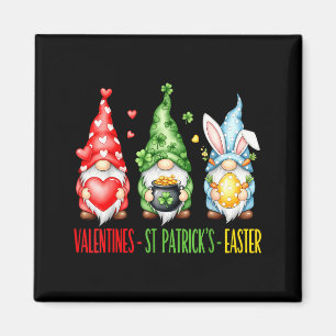Holiday Gnomes Valentine St Patricks Easter Waterc Magnet