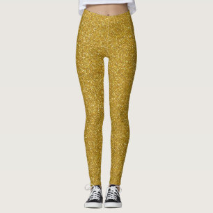 Holiday Gold Glitter All Over Leggings