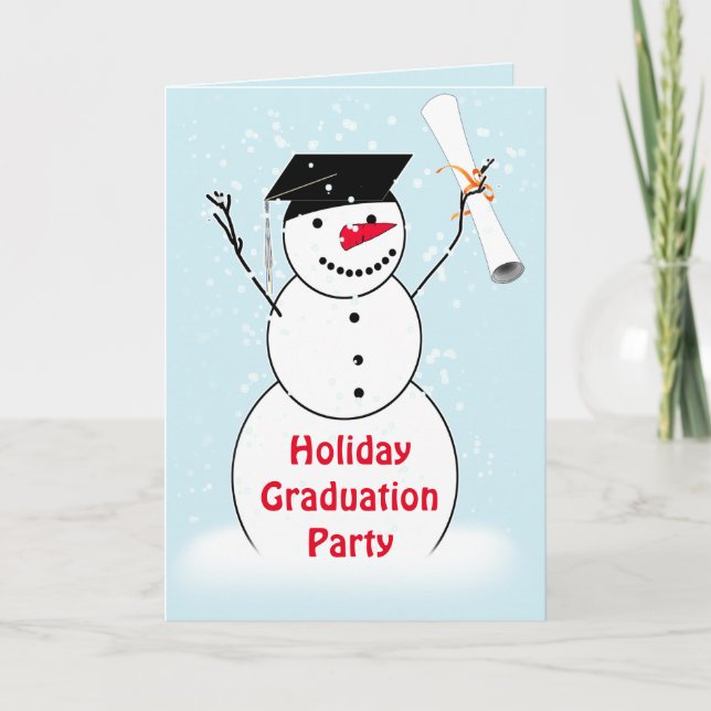 Holiday Graduation Party Invitation (Front)
