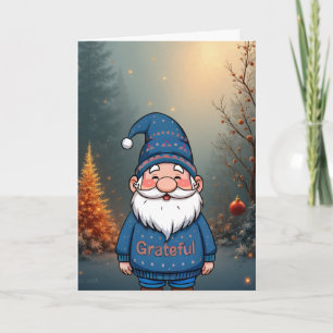 Holiday Gratitude Gnome Card