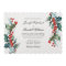 Holiday Greenery Watercolor Wedding Invitation