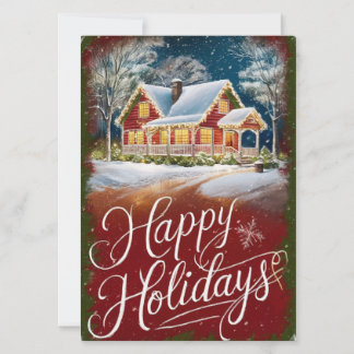 holiday greeting card, Christmas card