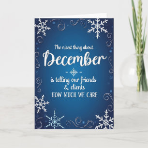 Holiday Greeting Card for Friends and Clients Card