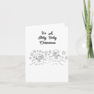 Holiday Greeting Card : Mr. & Mrs . Frosty