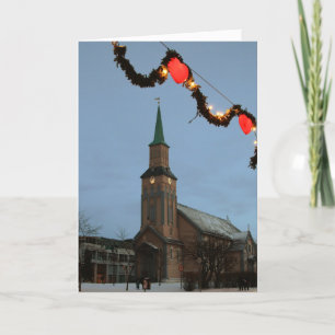 Holiday Greeting Card - Tromsø Cathedral, Norway