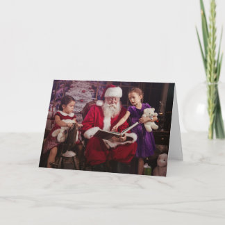 Holiday Greeting Card with Santa Claus
