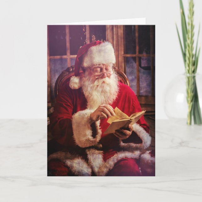Holiday Greeting Card with Santa Claus (Front)