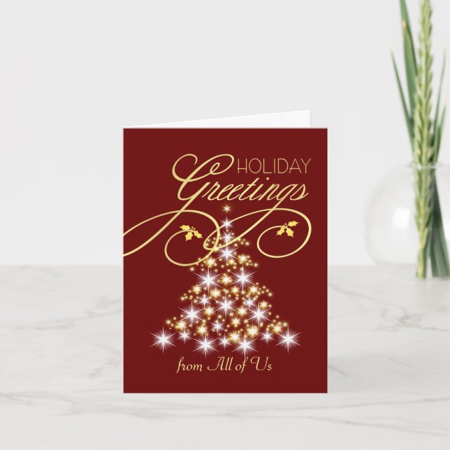 Holiday Greeting Cards - From All of Us - Group (Front)