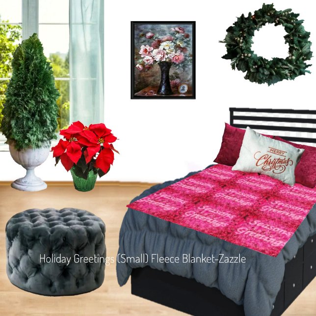 Holiday Greeting  Fleece Blanket (Creator Uploaded)