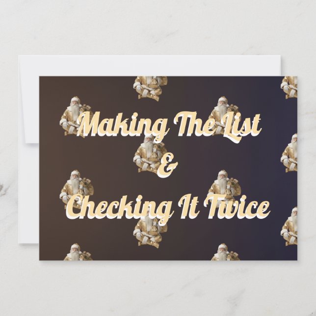  Holiday greeting for happy  Card (Front)