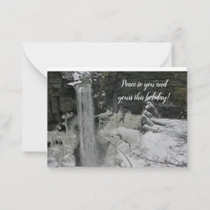 Holiday Greeting - Taughannock Falls Card